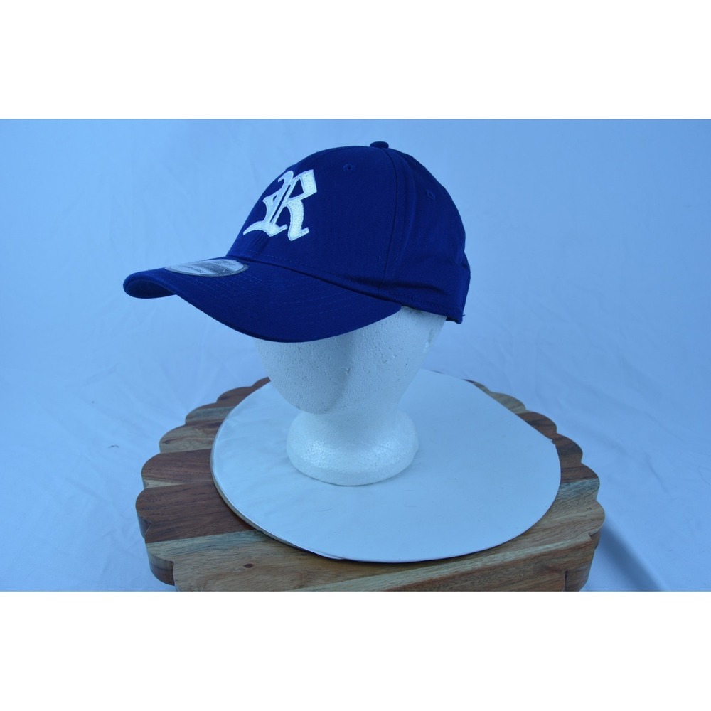 New Era Old English Letter R Blue Hat Soft Cotton - Medium-Large